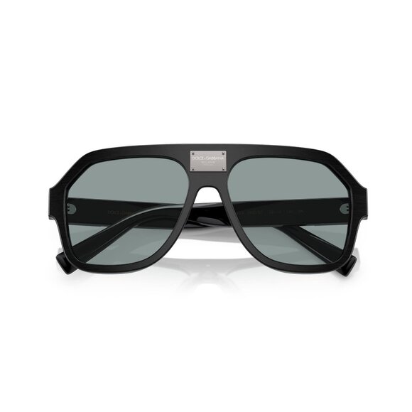 New Dolce & Gabbana Black Aviator DG4433 2820/87 Sunglasses Women - Picture 4 of 6